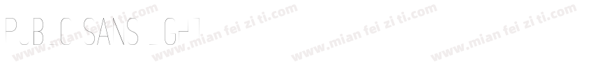 pubilc sans light字体转换